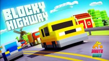 Bloque Autopista 4 juego que va a pasar en los coches de carreras de dibujos animados sobre los coches