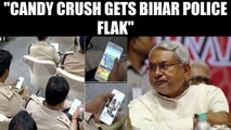 Bihar Police plays Candy crush while CM Nitish Kumar addresses seminar |  Oneindia News