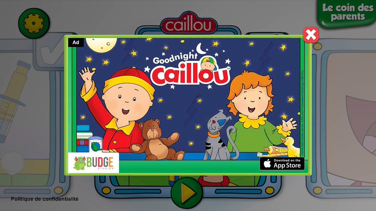 Caillou: Caillou Chez le Docteur - Visite Médicale App (Caillou jeu - version longue! en H
