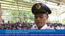 ATANGI ANG NEWS BREAK SA PTV DAVAO KARONG HAPON | Kapin 200 ka mga 4P's beneficiaries, mi graduate pagka-security guard