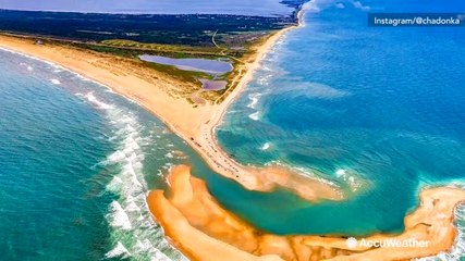 New island appears overnight off North Carolina coast