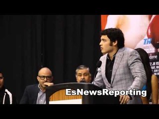 julio cesar chavez jr talks rematch with vera hears it from a heckler  EsNews Boxing