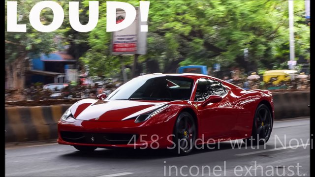 LOUDEST FERRARI 458 in India with Novitec Exhaust. Pure F1 sounds.