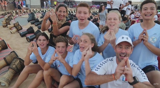 Messages de soutien à la candidature de Paris 2024 lors des Jeux du Golfe