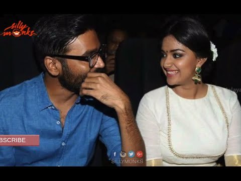 #Dhanush & #Keerthi Suresh at #Thodari 's audio launch
