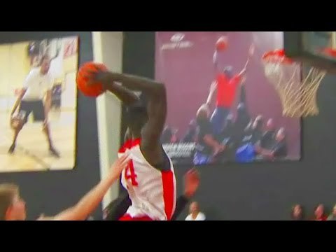 7'1 Thon Maker Slashes Down The Lane For Nasty Slam!
