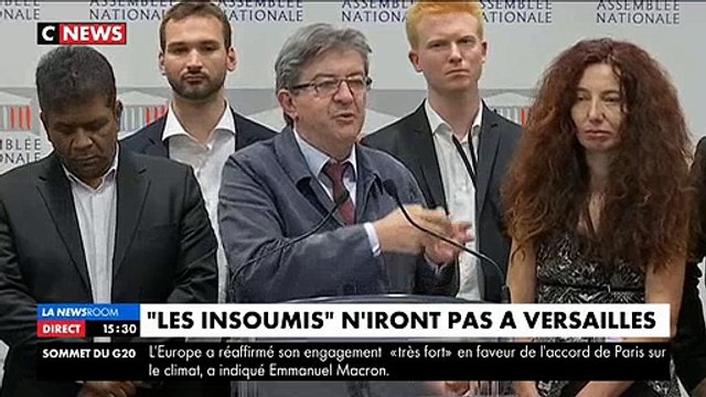 Jean-Luc Mélenchon et les députés de la France insoumise n'assisteront pas au discours d'Emmanuel Macron au Congrès