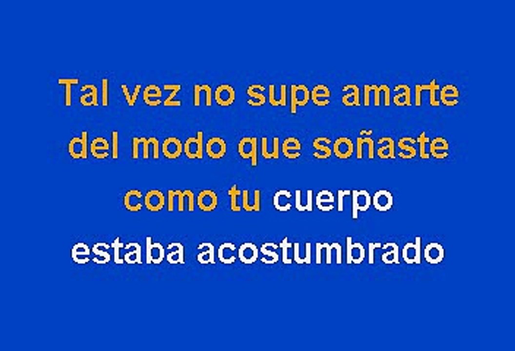 Cristian Castro - Lo mejor de mi (Karaoke)