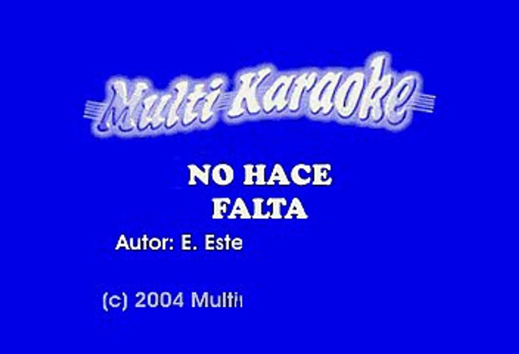 Cristian Castro - No hace falta (Karaoke)