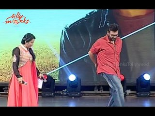 Venkatesh Dancing On Stage For Gopala Gopala Song @ Akhil Grand Launch