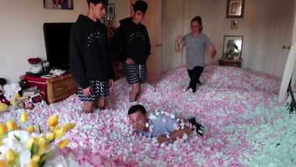 WE CANT BELIEVE WE DID THIS IN OUR PARENTS ROOM..