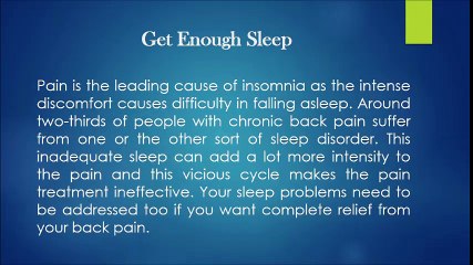 How to Get Rid Of Back Pain Immediately