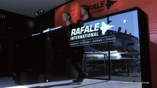Le simulateur Rafale au statique militaire - Bourget 2017 - Dassault Aviation