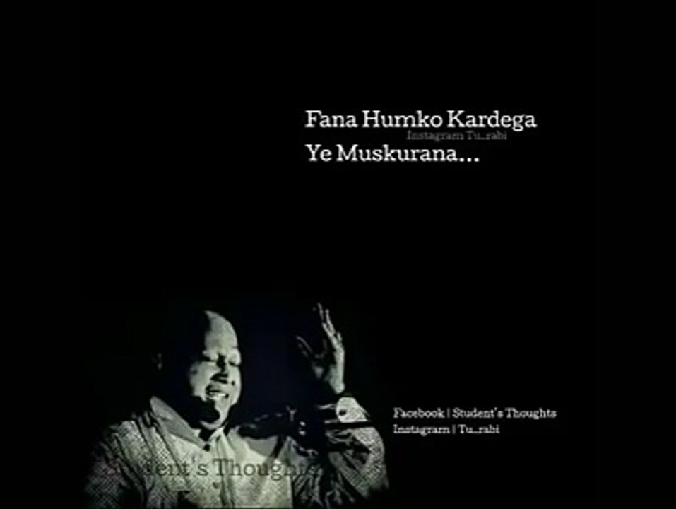 kali kali zulfon ke phande na dalo short lines -#NFAK LINES