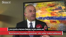 Çavuşoğlu’ndan Kıbrıs müzakerelerine ilişkin açıklama