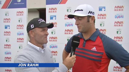 HNA Open de France - Rahm au micro de Levet