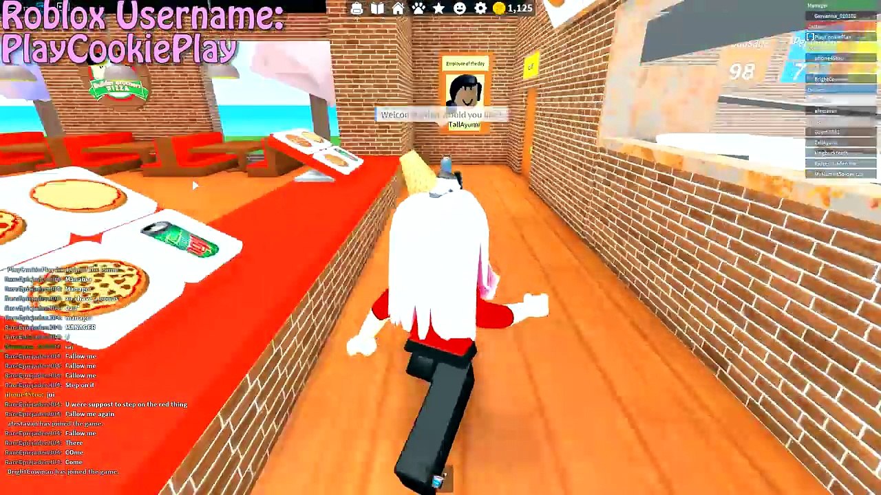 Cashier Work at a Pizza Place Restaurant Roblox Lets Play Online Games