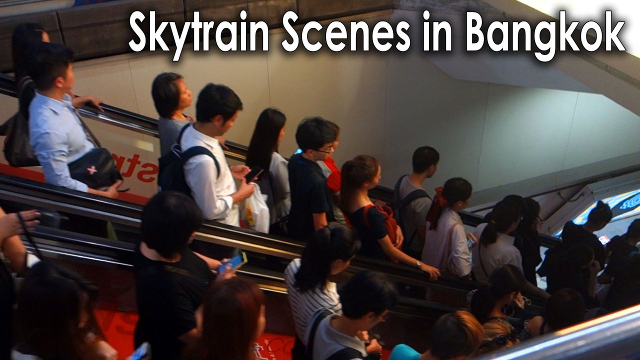 Skytrain Scenes in Bangkok