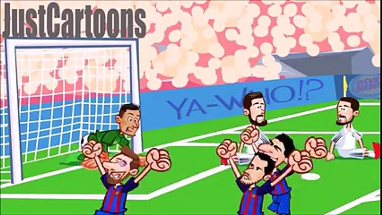 Cartoon_ Real madrid 2_3 Barcelona