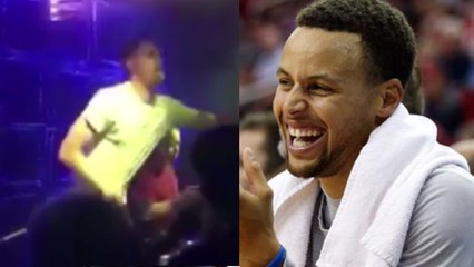 Steph Curry Loses His Sh*t Watching Klay Thompson Dance in China