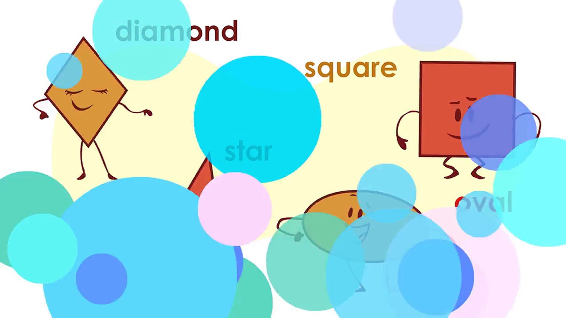 2d geometric shapes song for kids in english - animated music video for children,Animated cartoons m