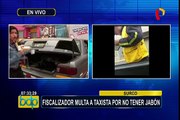 Surco: municipio respalda a fiscalizador que impuso papeleta a taxista