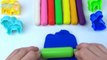 Learn Colors Modelling Clay Play Doh Animal Elephant Lion Bunny Molds Fun and Creative for