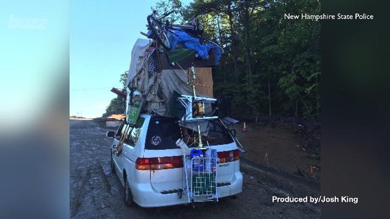 Police Pull Over Ridiculously Over-packed Van