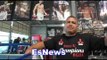 Robert Garcia Watching Misael Rodriguez Sparr EsNews Boxing