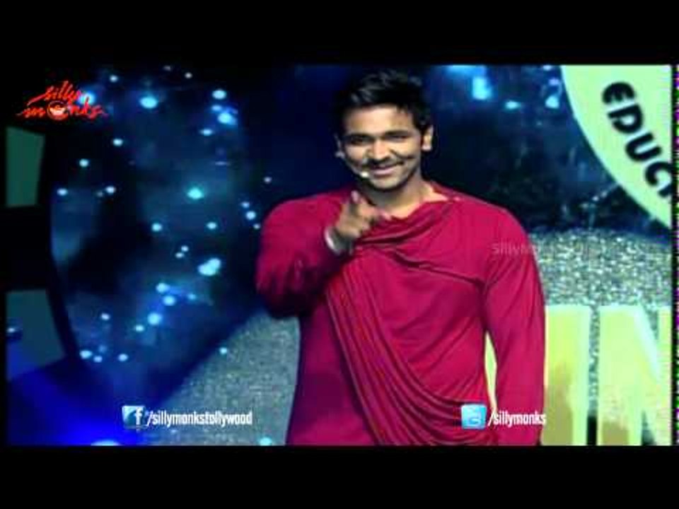 Manchu Vishnu joking on his dress @ Sri Vidyanikethan - Mohan Babu Birthday Celebrations