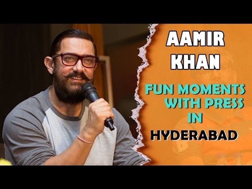 Aamir Khan Funny Interaction With Telugu Press at Dangal Movie Promotions in Hyderabad