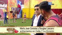 María José Córdoba y Douglas Lascano enfrentados en Calle 7 La División