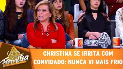 Christina se irrita e dá dura em convidado: nunca vi mais frio