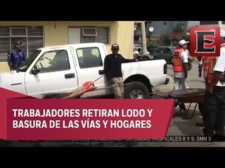 Limpieza en Naucalpam en zonas afectadas por lluvias