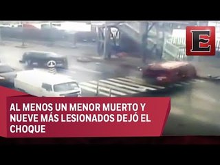 VIDEO: Imprudencia de conductor de trasporte escolar deja un menor muerto
