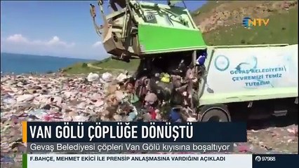 Van Gölü kıyısına çöp dökülmesi haberi