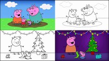 Libro Niños para colorear compilación para Jorge pasto páginas cerdo el Peppa charlie