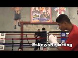 boxing champ mikey garcia in camp with robert garcia and big g EsNews Boxing