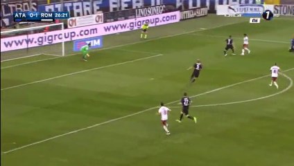 Radja Nainggolan goal for AS Roma vs. Atalanta 4-17-16