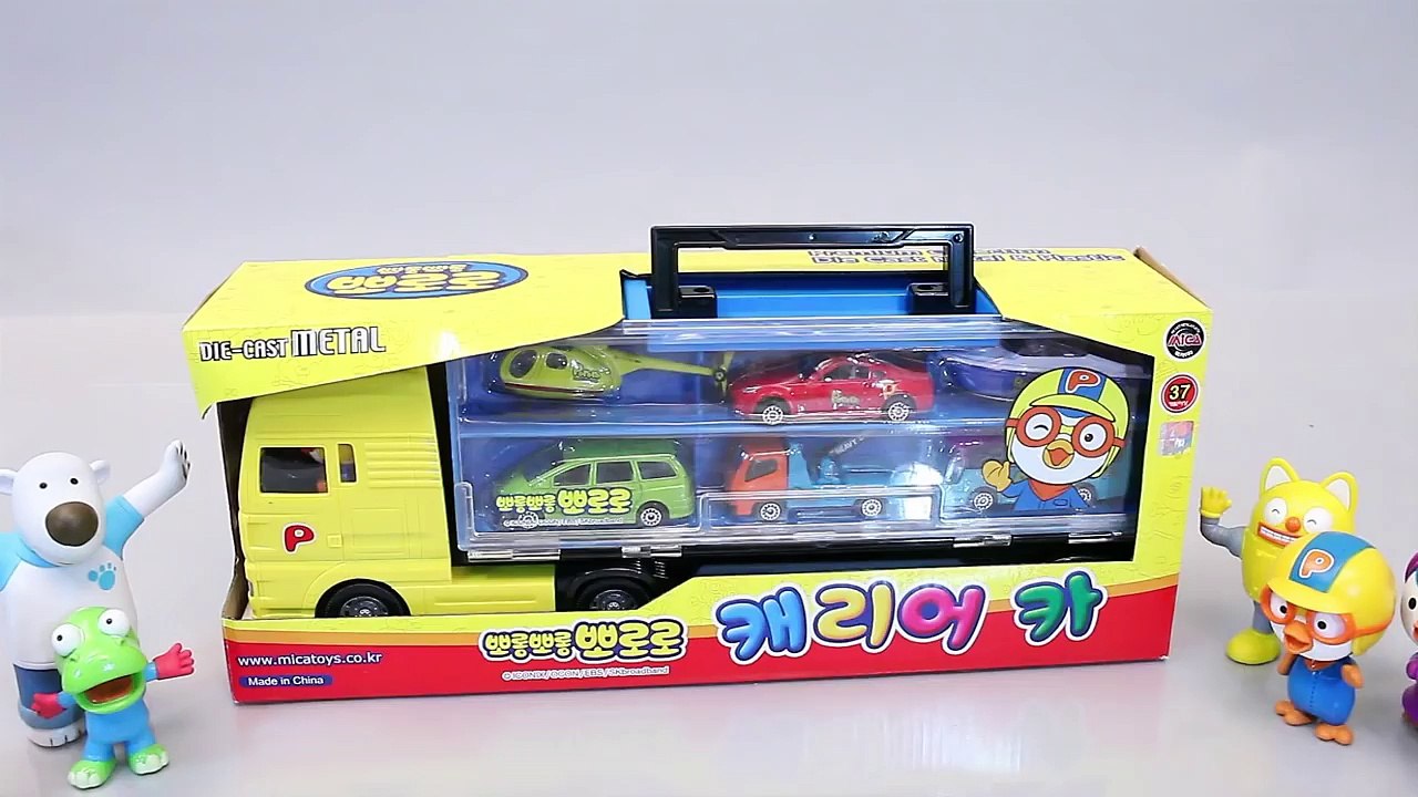 Coche portador de la juego juguete Salto de la Pequeño pingüino portadora temporada poli coche ttobot Cabot мультфильмы про машинки игрушки Pororo t