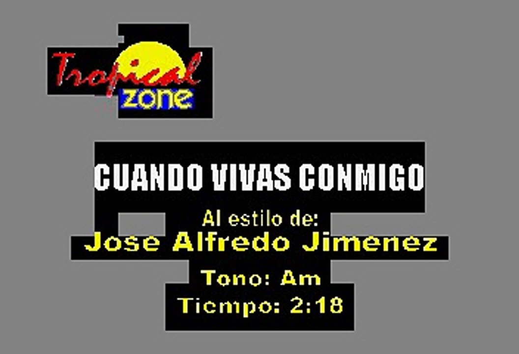 Cuando Vivas Conmigo - Jose Alfredo Jimenez (Karaoke)