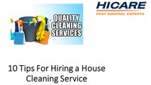 10 Tips For Hiring a House Cleaning Service