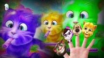 Talking Tom Cat _Talking Tom And Friends _ Mega Finger Family Collection