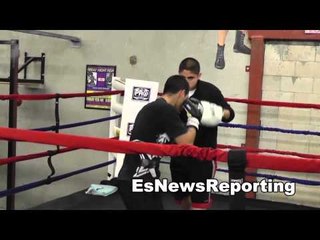 erik ruiz working mits after sparring EsNews Boxing