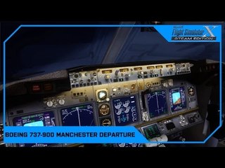 FSX Manchester Departure XL Boeing 737-900