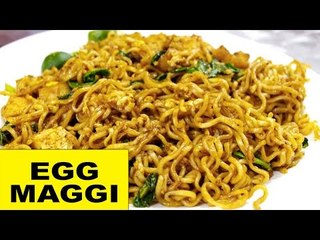 Egg Maggi Nooodles Street Food Style, Indian Street Food