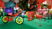 En 6 amigos Año Nuevo Peppa Pig regalos abiertos con pepp juguetes escuela de la historieta