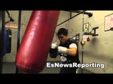 PELOS GARCIA WORKING OUT EsNews Boxing