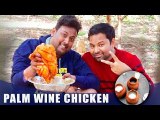 Full Chicken Cooked in Palm Wine | Kallu Chicken | Village Indian Food