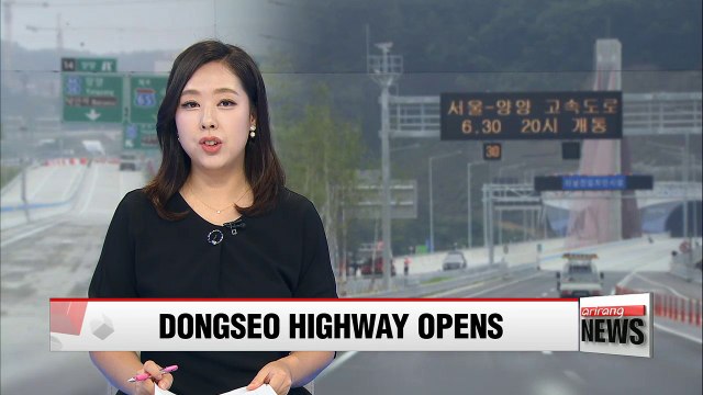 Highway connecting Seoul and Korea's east coast opens